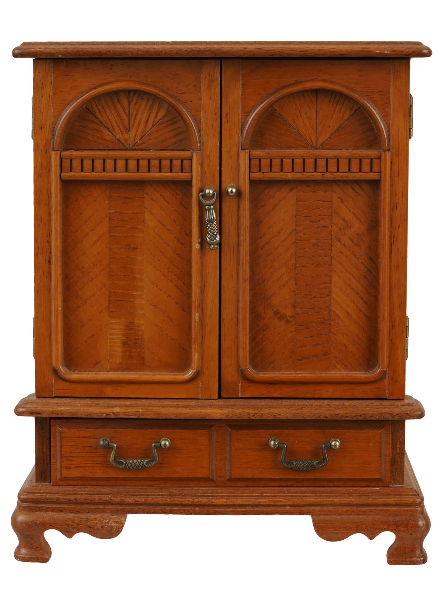 VINTAGE TAIWANESE WOODEN MUSIX BOX JEWELRY CABINET (1 of 10)