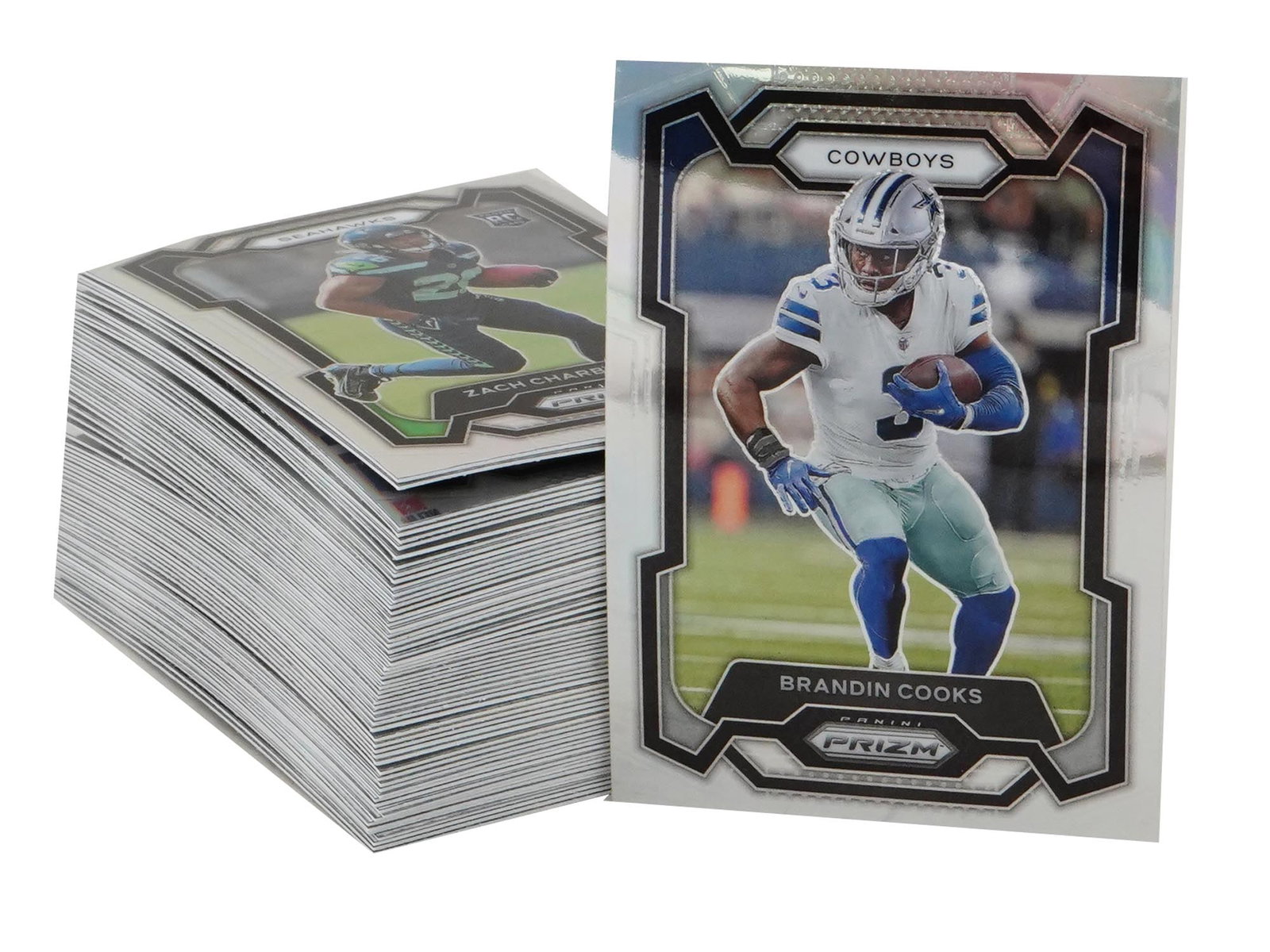 2023 PANINI PRIZM NFL CARDS: A must-have for football card collectors and Prizm enthusiasts! This lot features 2023 Panini Prizm NFL cards, known for their stunning chrome finish, bold designs, and sought-after rookie class. Whet