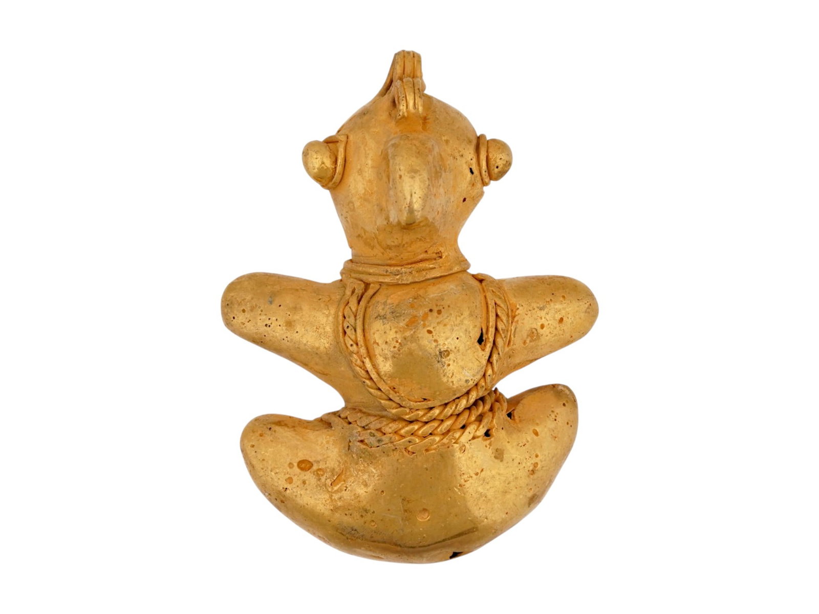 ANCIENT PRE COLOMBIAN TUMBAGA GOLD COPPER ALLOY PENDANT (1 of 6)