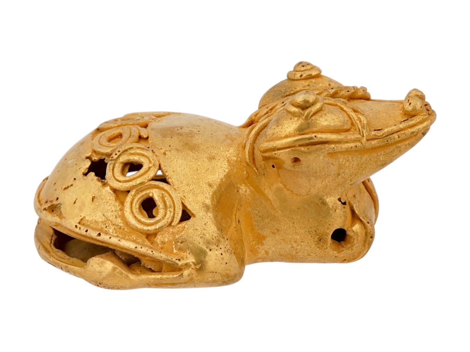 ANCIENT PRE COLOMBIAN TUMBAGA GOLD COPPER ALLOY PENDANT (1 of 7)
