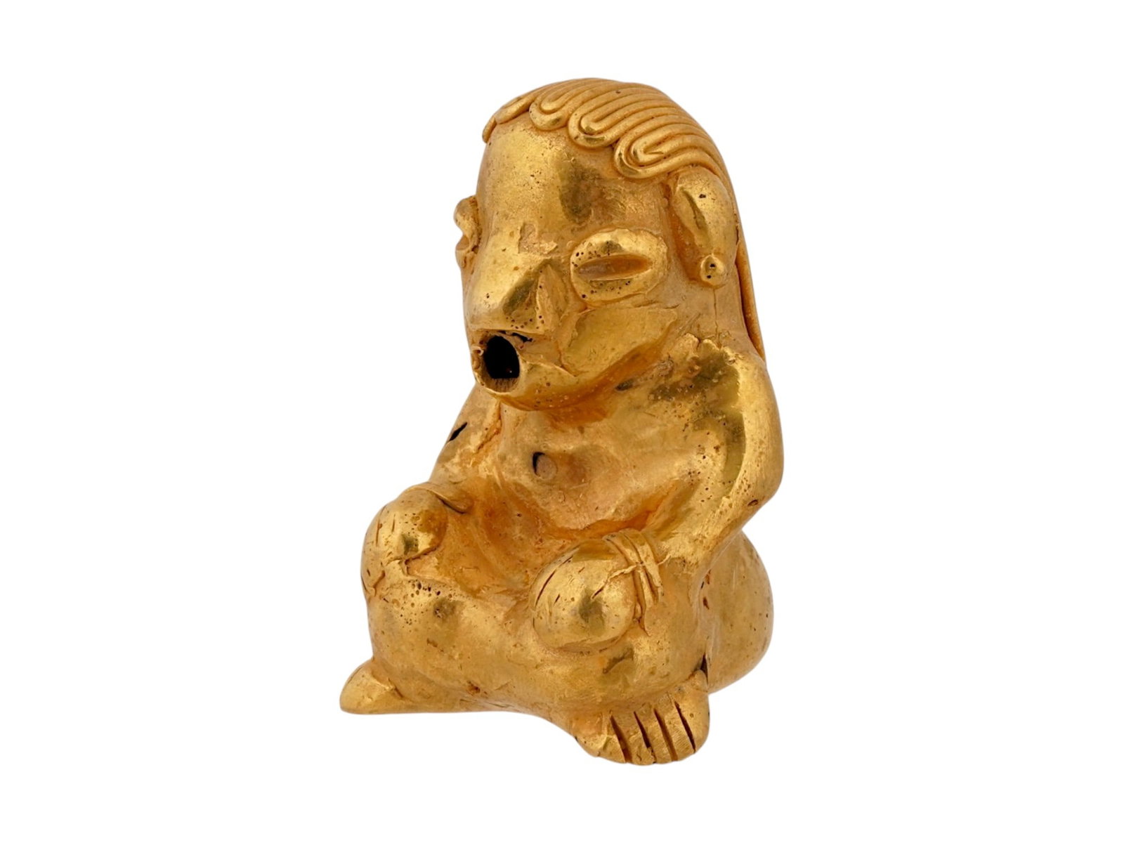 ANCIENT PRE COLOMBIAN TUMBAGA GOLD COPPER ALLOY PENDANT (1 of 8)