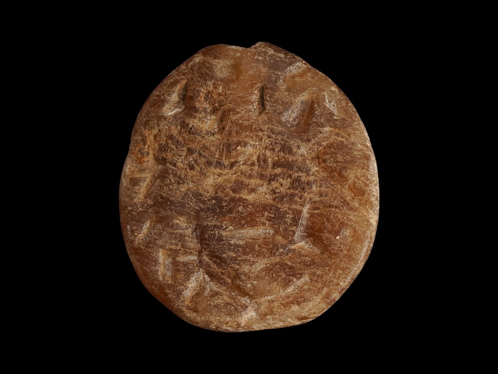 ANCIENT NEAR EASTERN HAND CARVED AGATE STAMP SEAL (1 of 6)