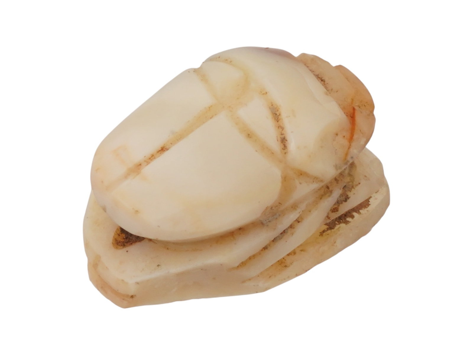 ANCIENT WESTERN ASIATIC AGATE STONE SCARAB BEAD (1 of 7)