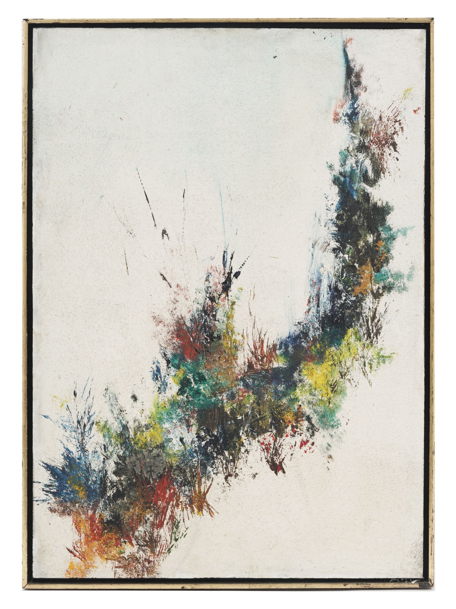ABSTRACT OIL ON BOARD PAINTING BY SAM FRANCIS (1 of 4)