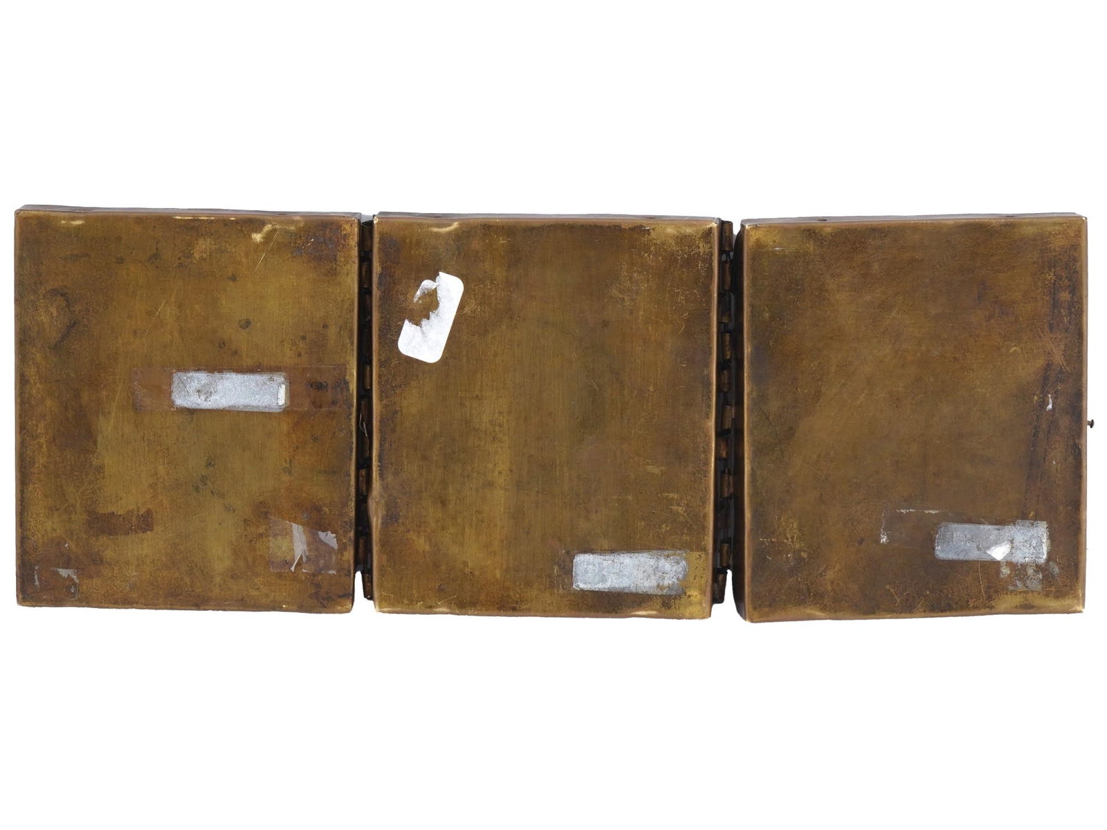 ANTIQUE 18TH C RUSSIAN THREE PANEL FOLDING ICON - 2
