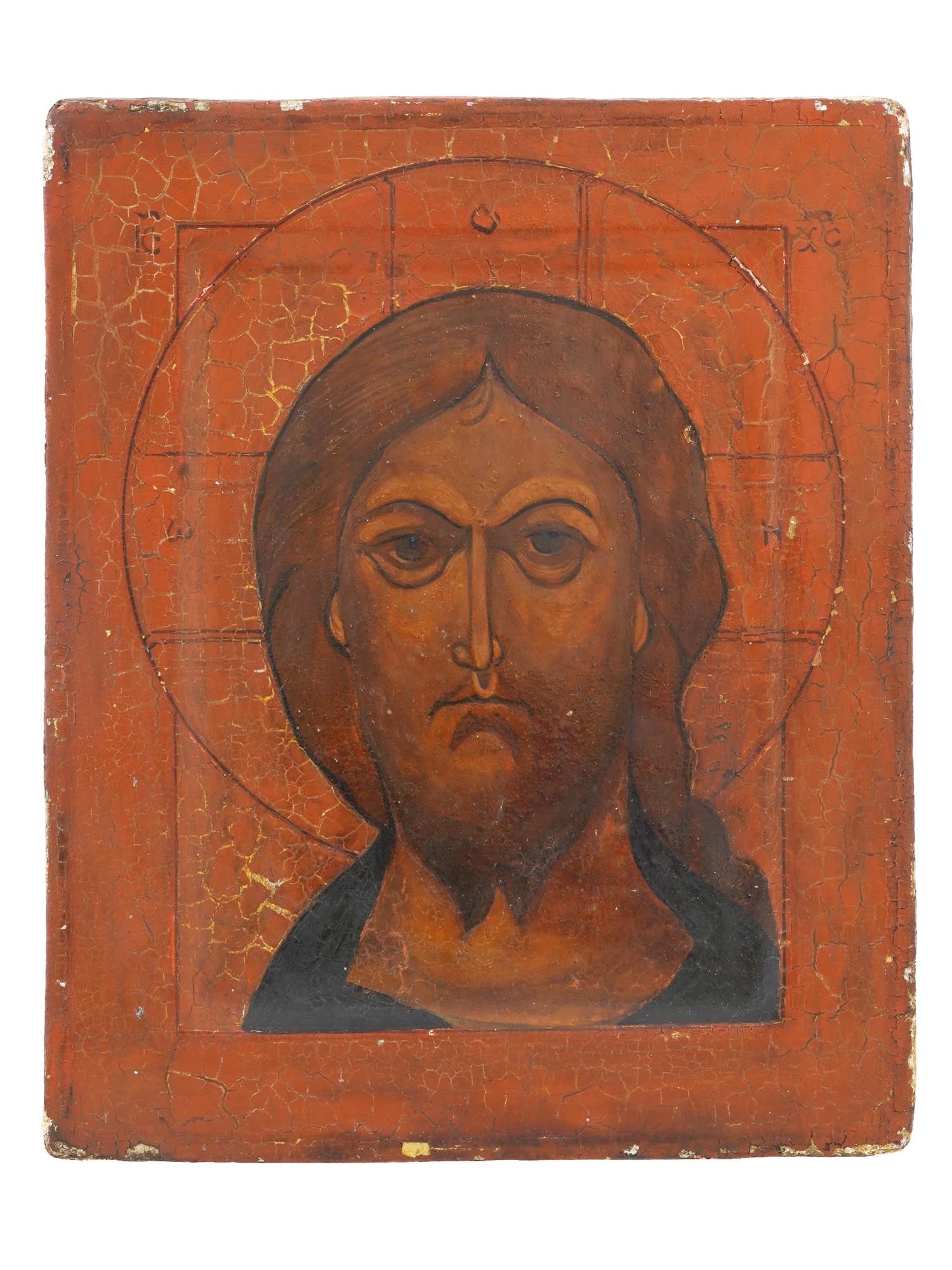 ANTIQUE RUSSIAN ORTHODOX SAVIOR JESUS CHRIST ICON (1 of 6)