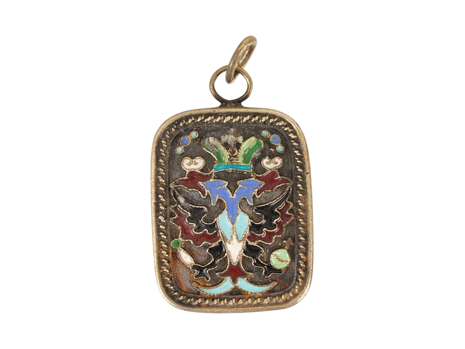 RUSSIAN SILVER ENAMEL IMPERIAL PRESENTATION PENDANT (1 of 5)