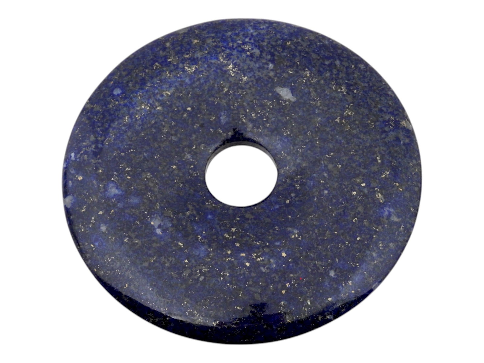 DISK SHAPED LAPIS LAZULI GEMSTONE BEAD - 2