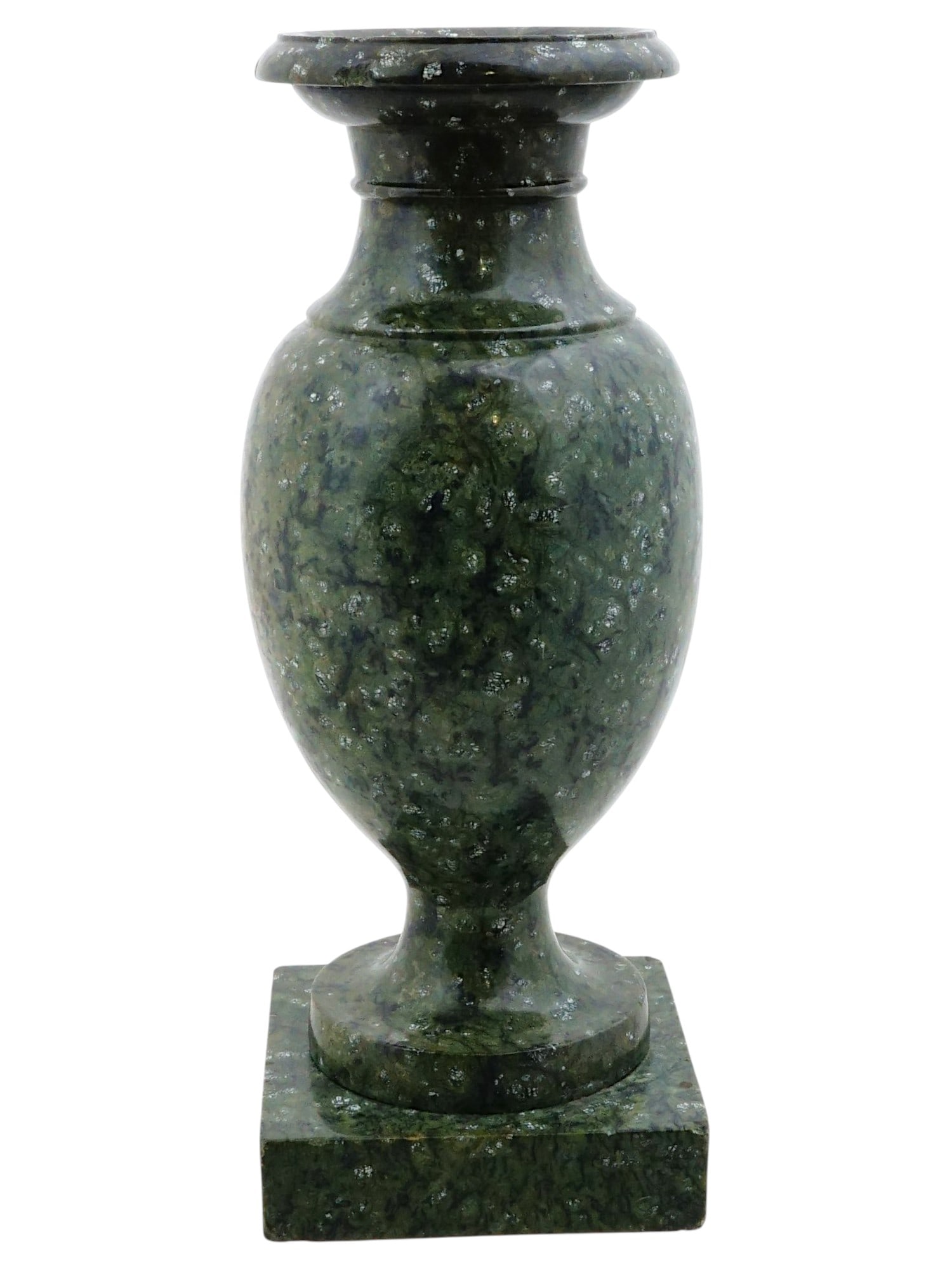 ANTIQUE GRAND TOUR GREEN MARBLE VASE (1 of 6)