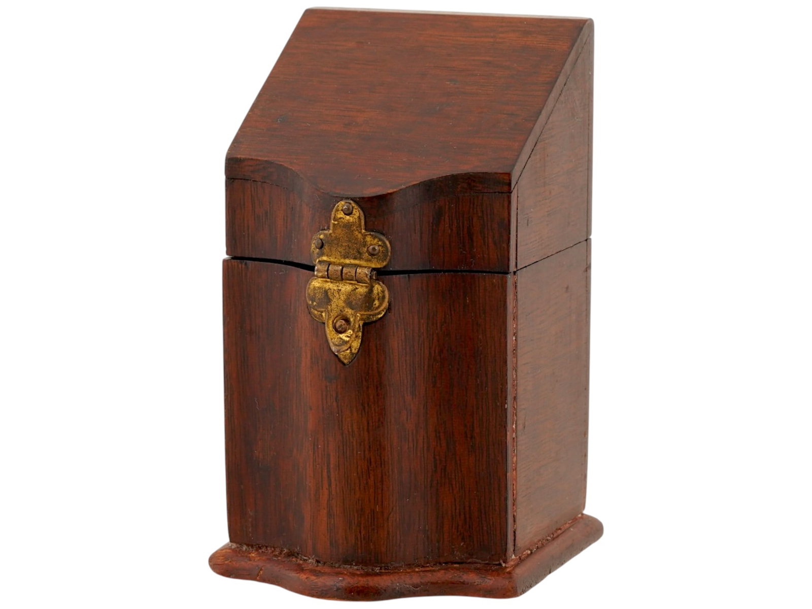 ANTIQUE ENGLISH GEORGE III TYPE WOODEN MAIL BOX (1 of 7)