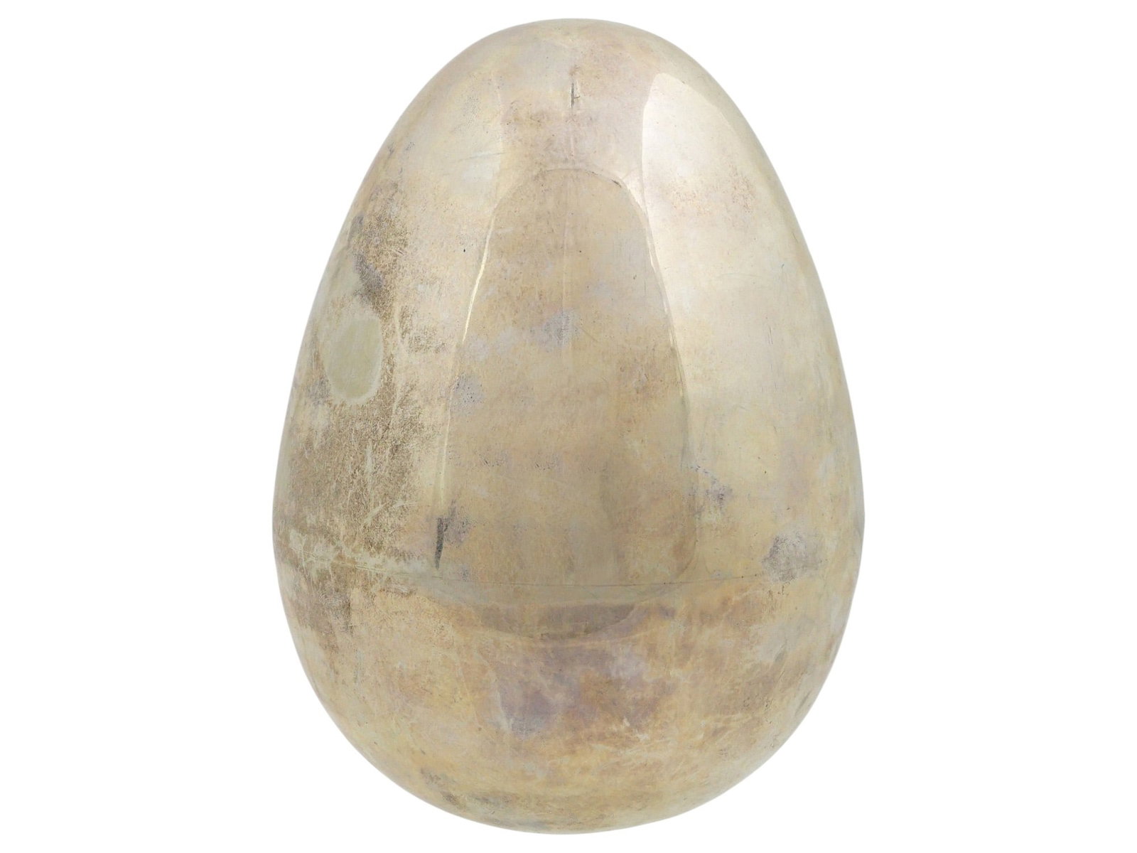 LARGE VINTAGE OR ANTIQUE SILVER PLATED DECORATIVE EGG (1 of 7)
