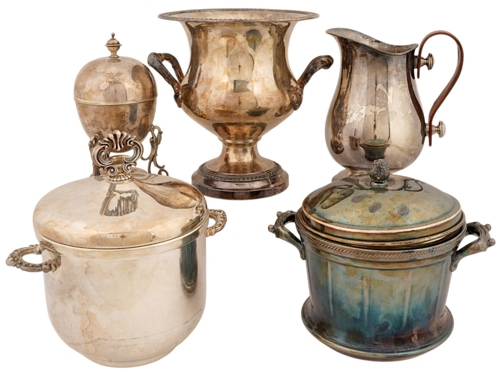 ANTIQUE AND VINTAGE SILVER PLATED TABLE SERVICE PIECES (1 of 19)