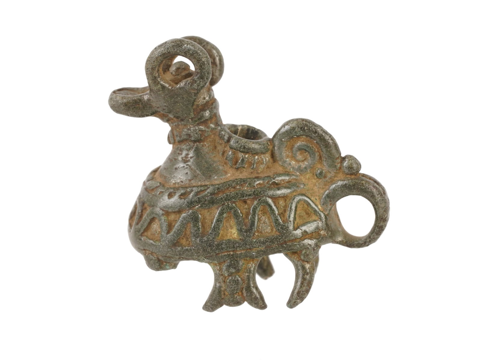 ANCIENT BRONZE FINNO UGRIC NOISE MAKING PENDANT (1 of 6)