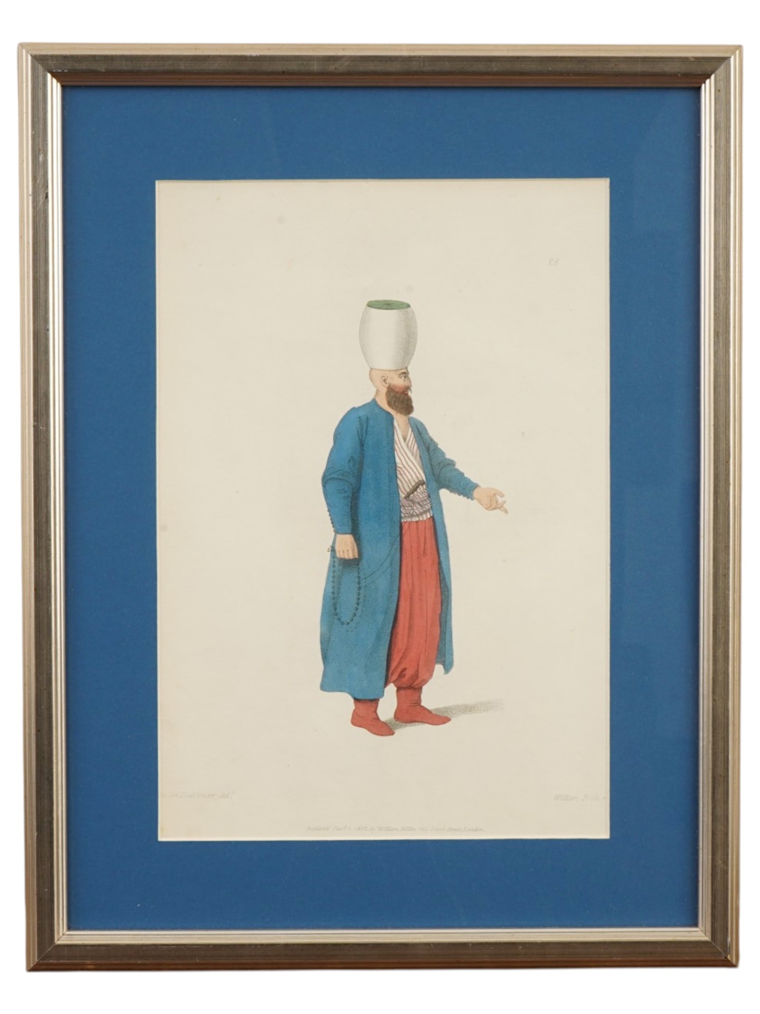ANTIQUE COLORED ENGRAVING AFTER OCTAVIAN DALVIMART (1 of 7)