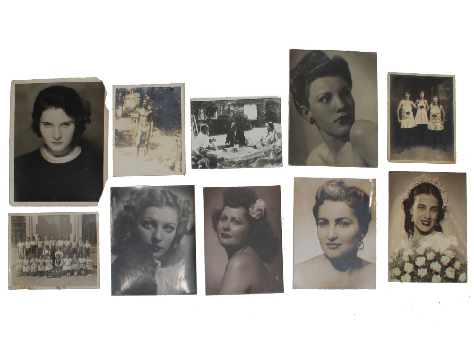 ANTIQUE BLACK & WHITE PHOTOGRAPHS OF THE ACTRESS (1 of 8)