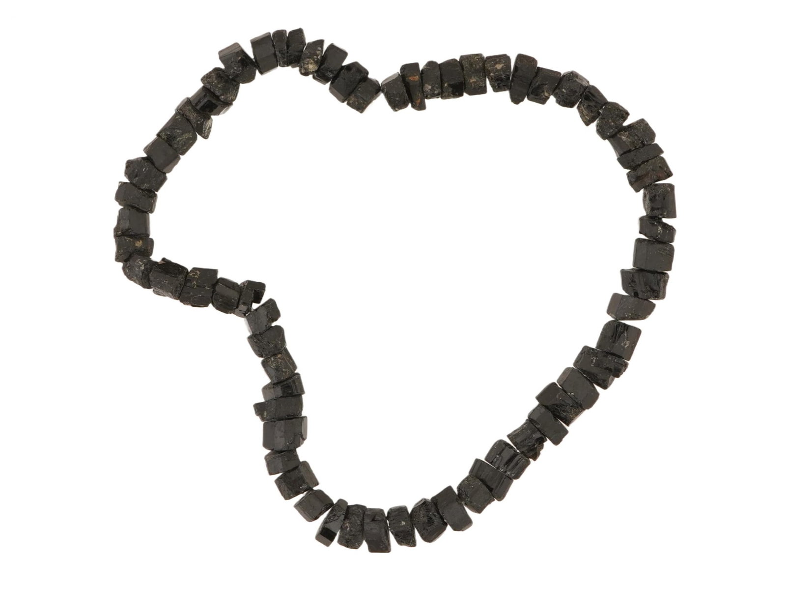 VINTAGE HAND CARVED STONE BEAD STRING (1 of 4)