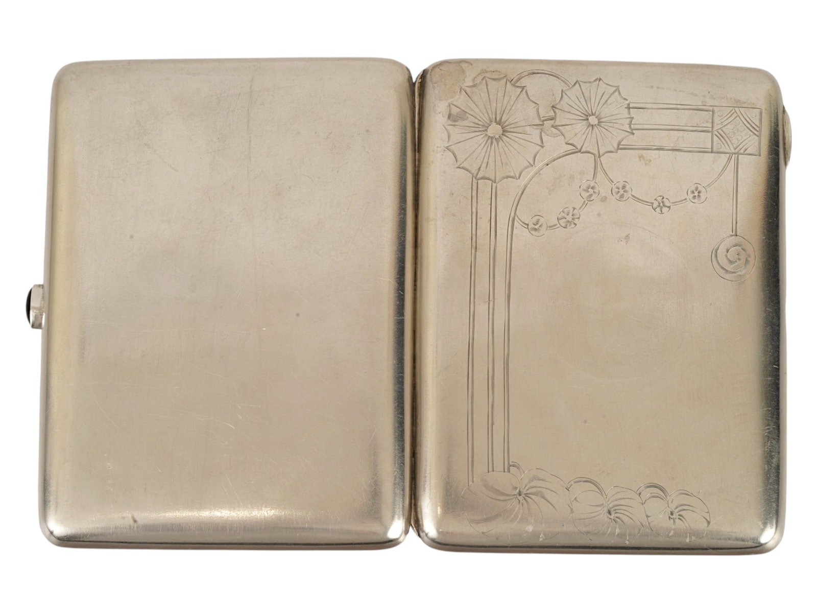 IMPERIAL RUSSIAN ENGRAVED SILVER CIGARETTE CASE - 5