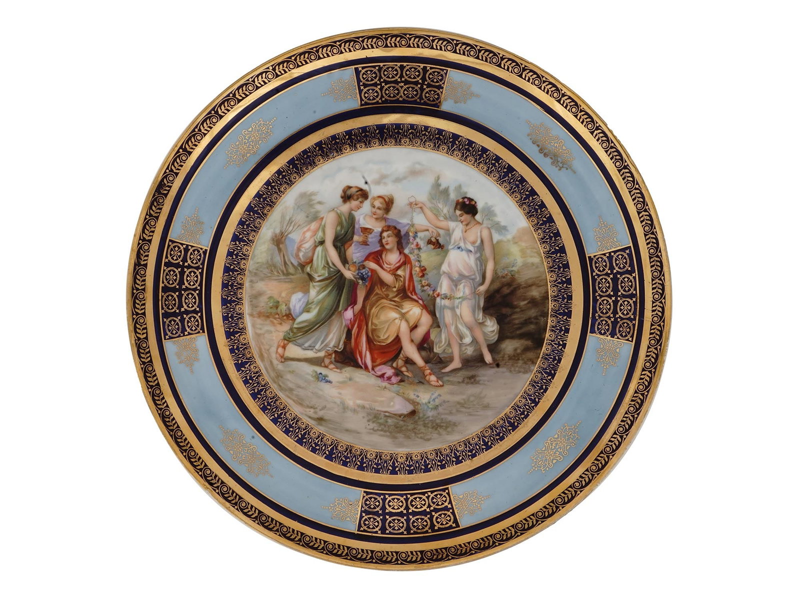 NEO CLASSICAL PORCELAIN PLATE JUDGEMENT OF PARIS (1 of 6)