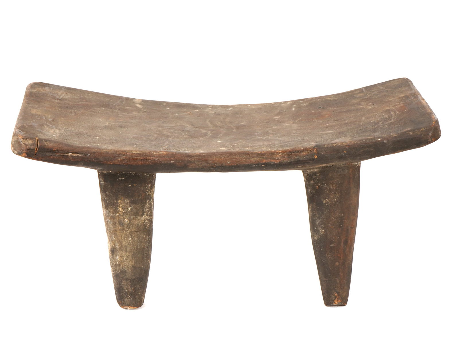 AFRICAN WOOD SENUFO MILKING STOOL FROM IVORY COAST (1 of 8)