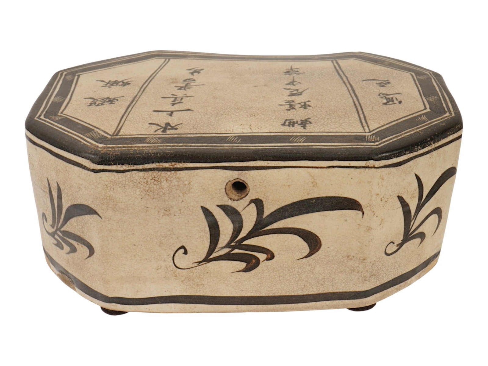 ANTIQUE CHINESE CERAMIC CIZHOU OCTAGONAL PILLOW (1 of 7)