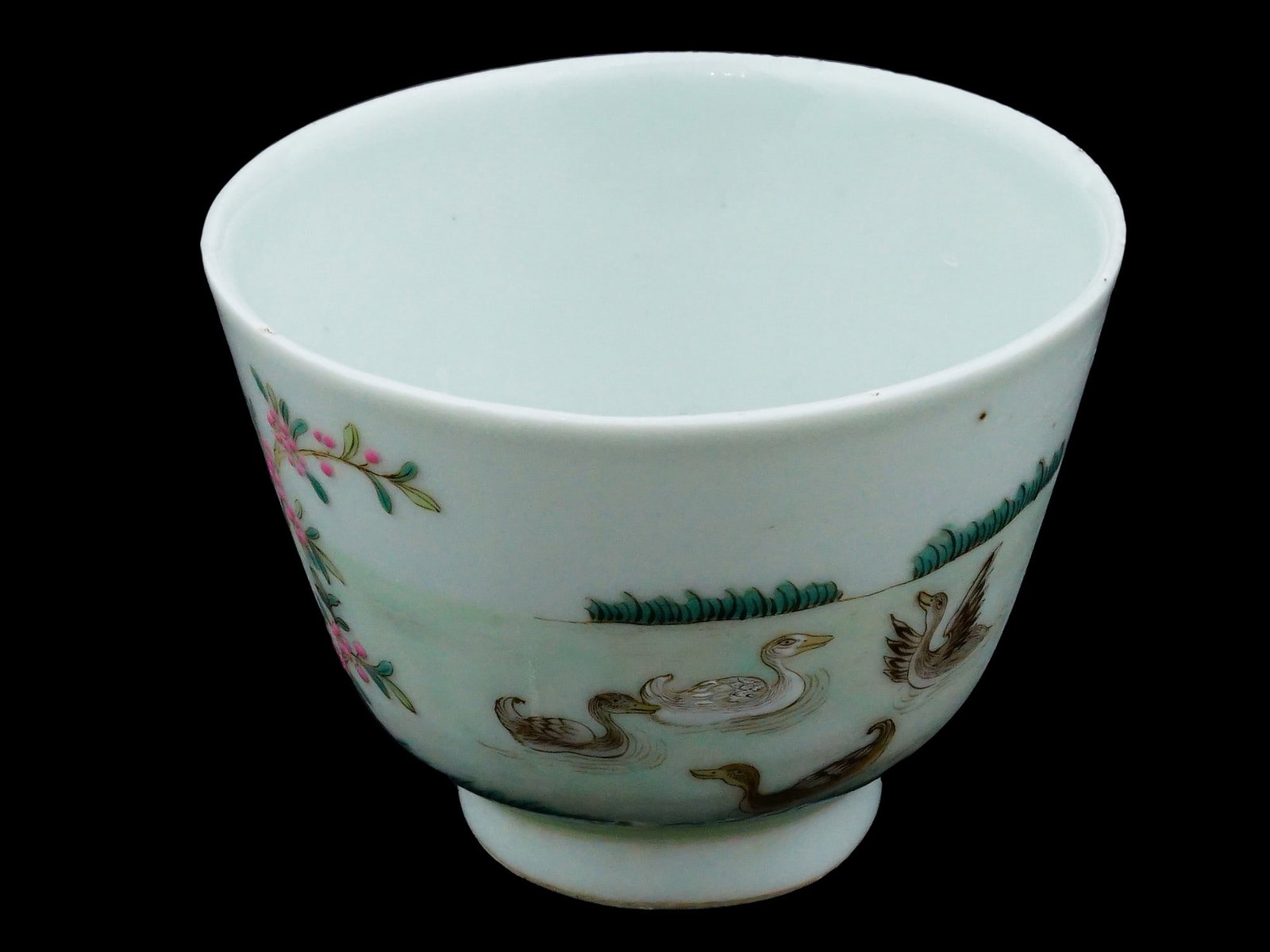 CHINESE REPUBLIC PORCELAIN TEA BOWL W LANDSCAPE SCENE (1 of 11)