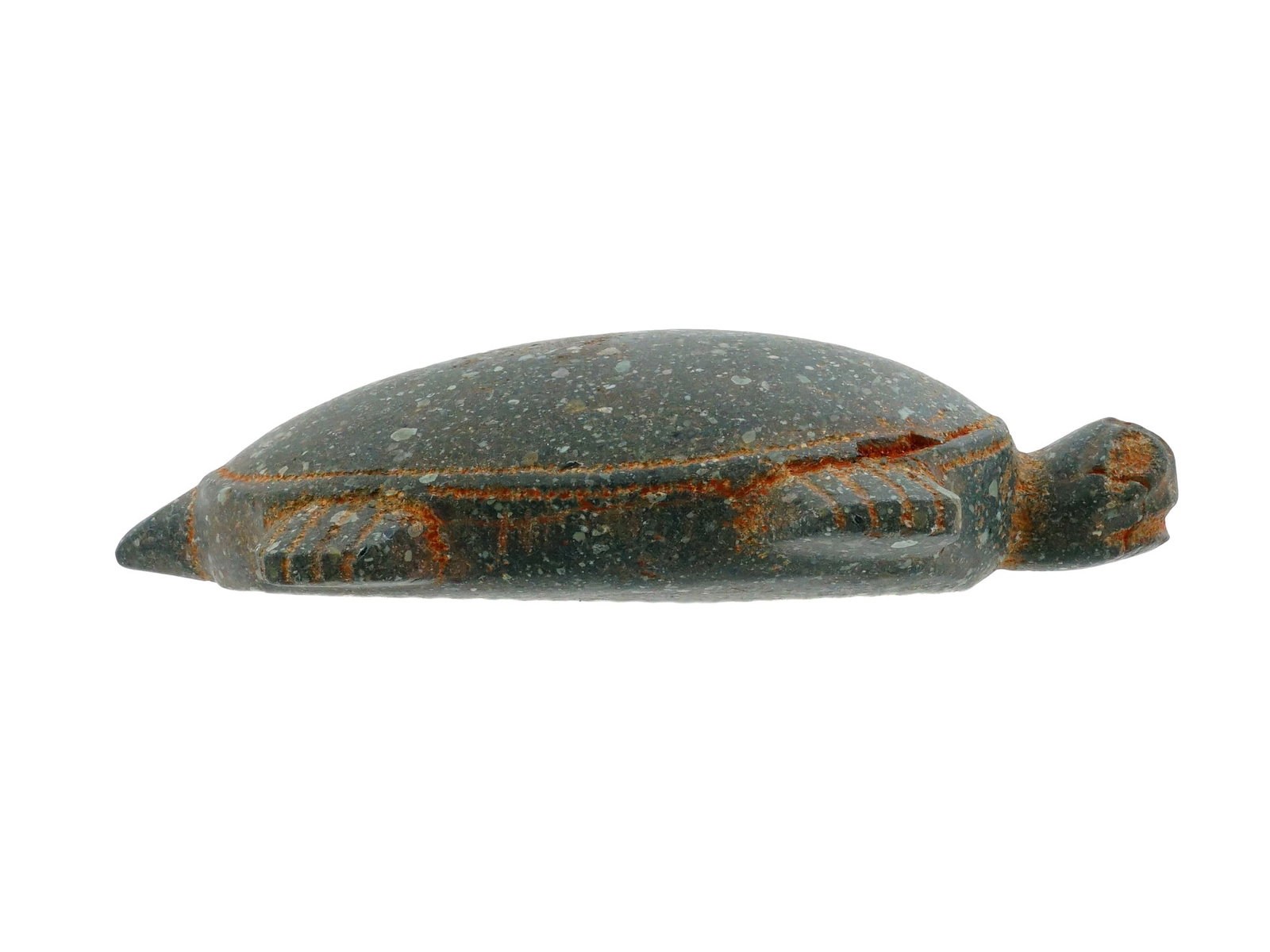 ANCIENT PRE COLUMBIAN ZOOMORPHIC EGGIFY TURTLE FIGURE - 4