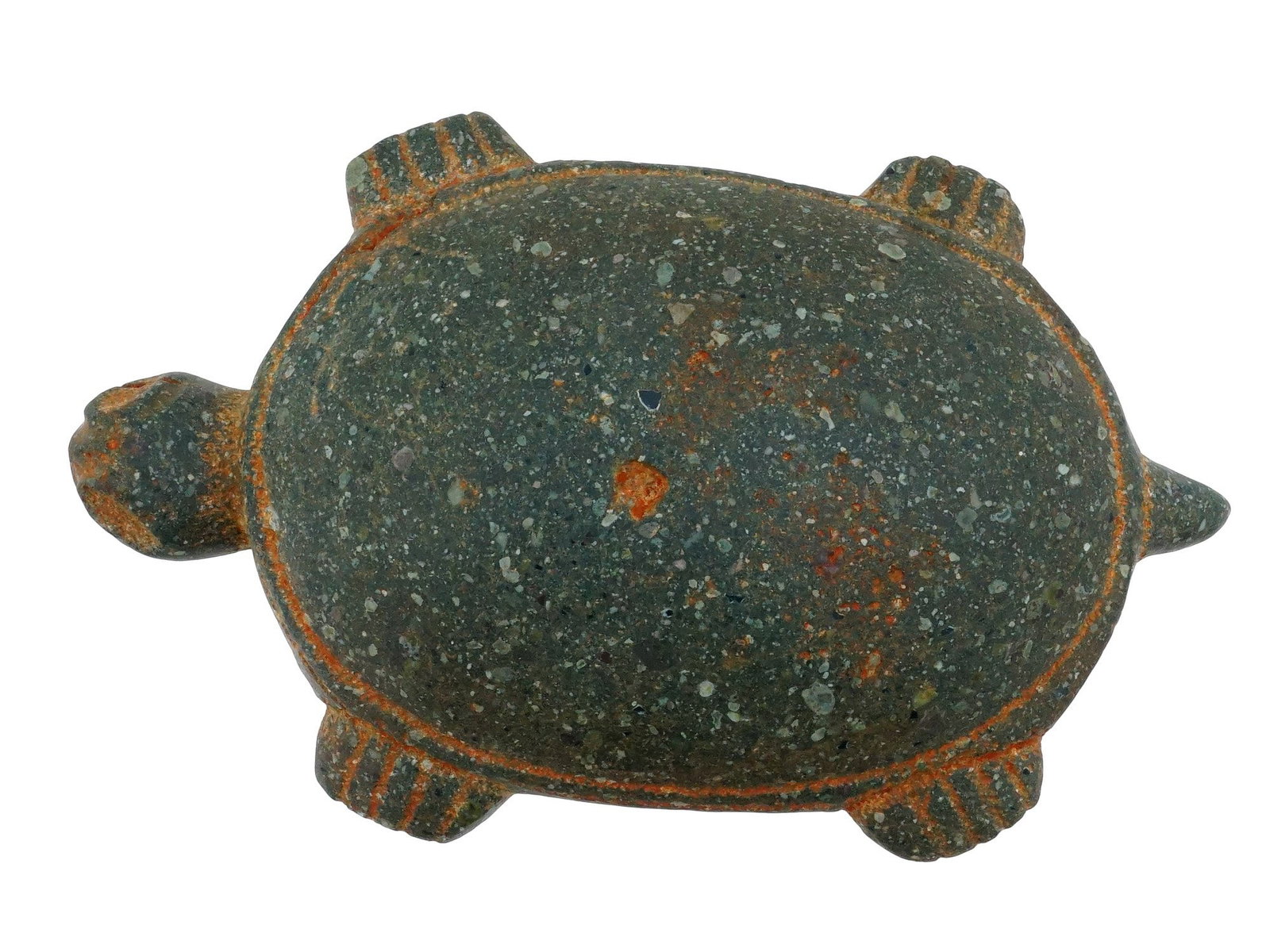 ANCIENT PRE COLUMBIAN ZOOMORPHIC EGGIFY TURTLE FIGURE - 6