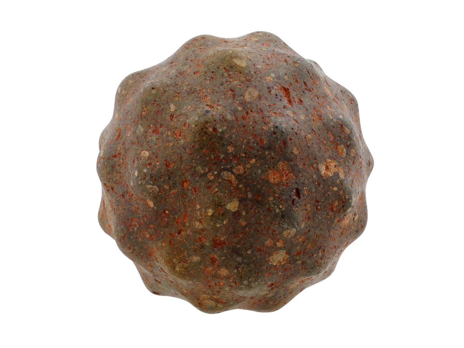 ANCIENT PRE COLUMBIAN ARAWAK TAINO STONE BALL (1 of 6)