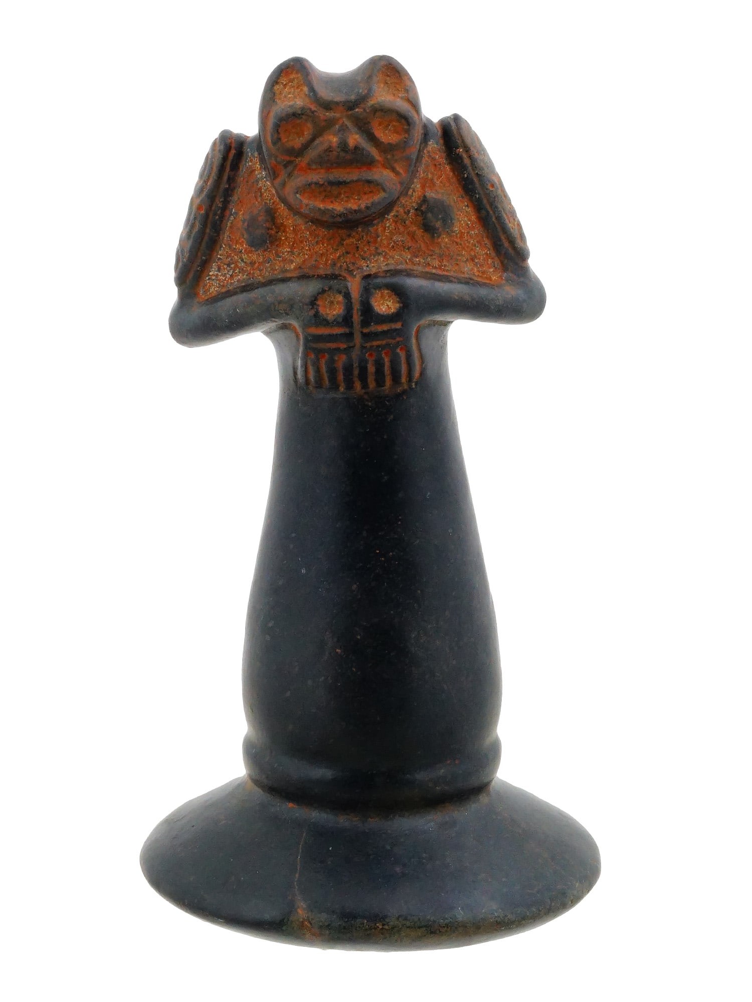 ANCIENT PRE COLUMBIAN TAINO CARVED STONE PESTLE (1 of 8)