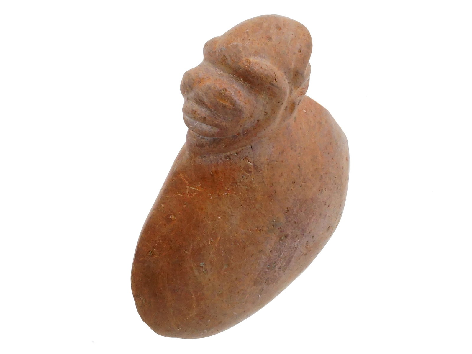 PRE COLUMBIAN TAINO ARAWAK CARVED HARDSTONE FIGURE (1 of 9)