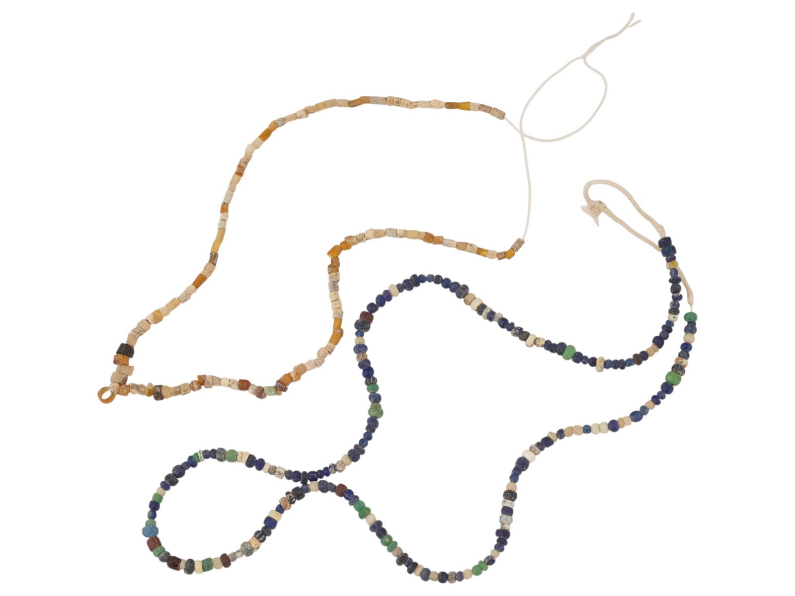 LOT OF ANCIENT ROMAN GLASS BEAD NECKLACES 100 TO 300 AD (1 of 4)
