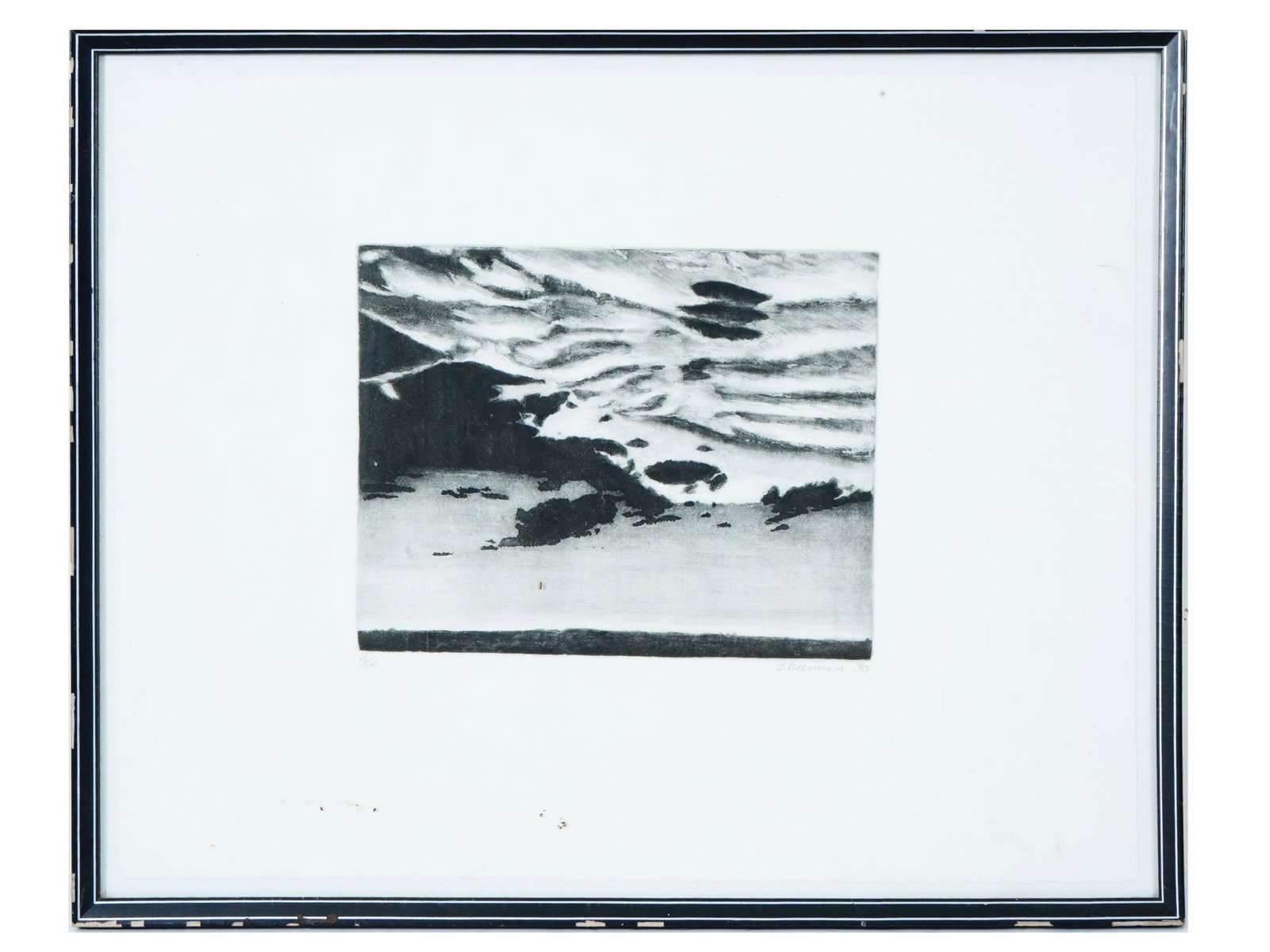 AMERICAN ETCHING AQUATINT BY JOHN BEERMAN SIGNED (1 of 5)