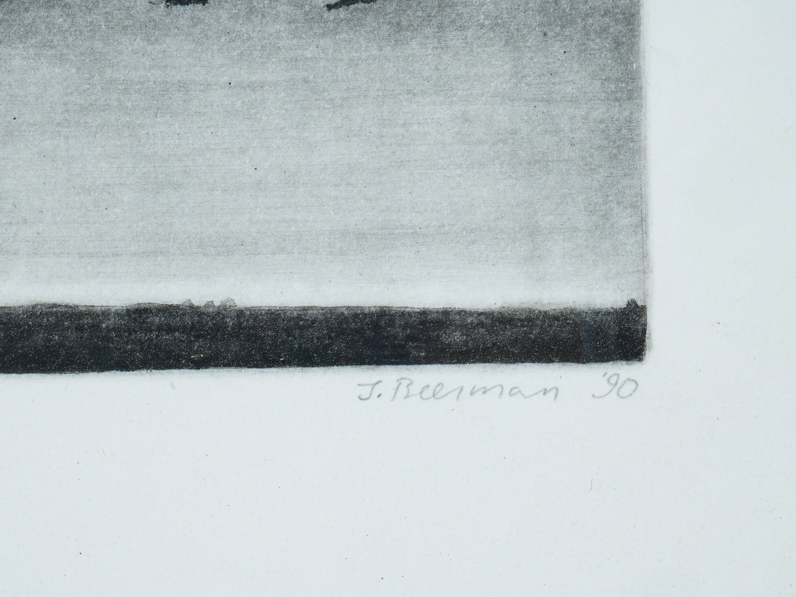 AMERICAN ETCHING AQUATINT BY JOHN BEERMAN SIGNED - 4