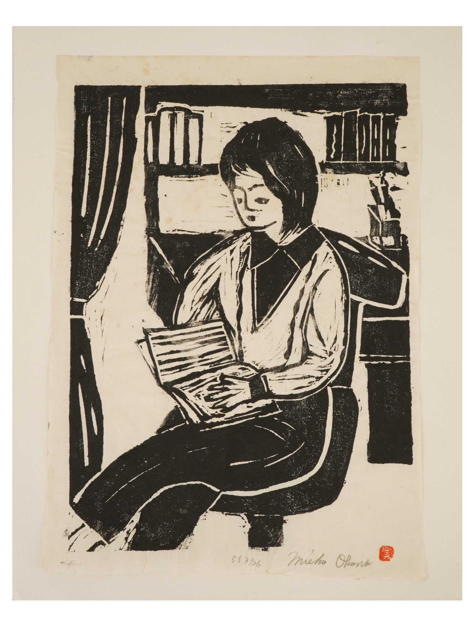 MIEHO OKONO JAPANESE LIMITED EDITION WOODBLOCK PRINT (1 of 5)