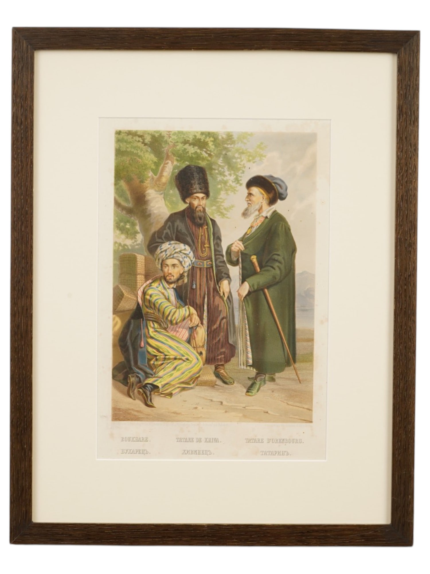 ETHNOGRAPHIC DESCRIPTION PEOPLES OF RUSSIA LITHOGRAPH (1 of 6)