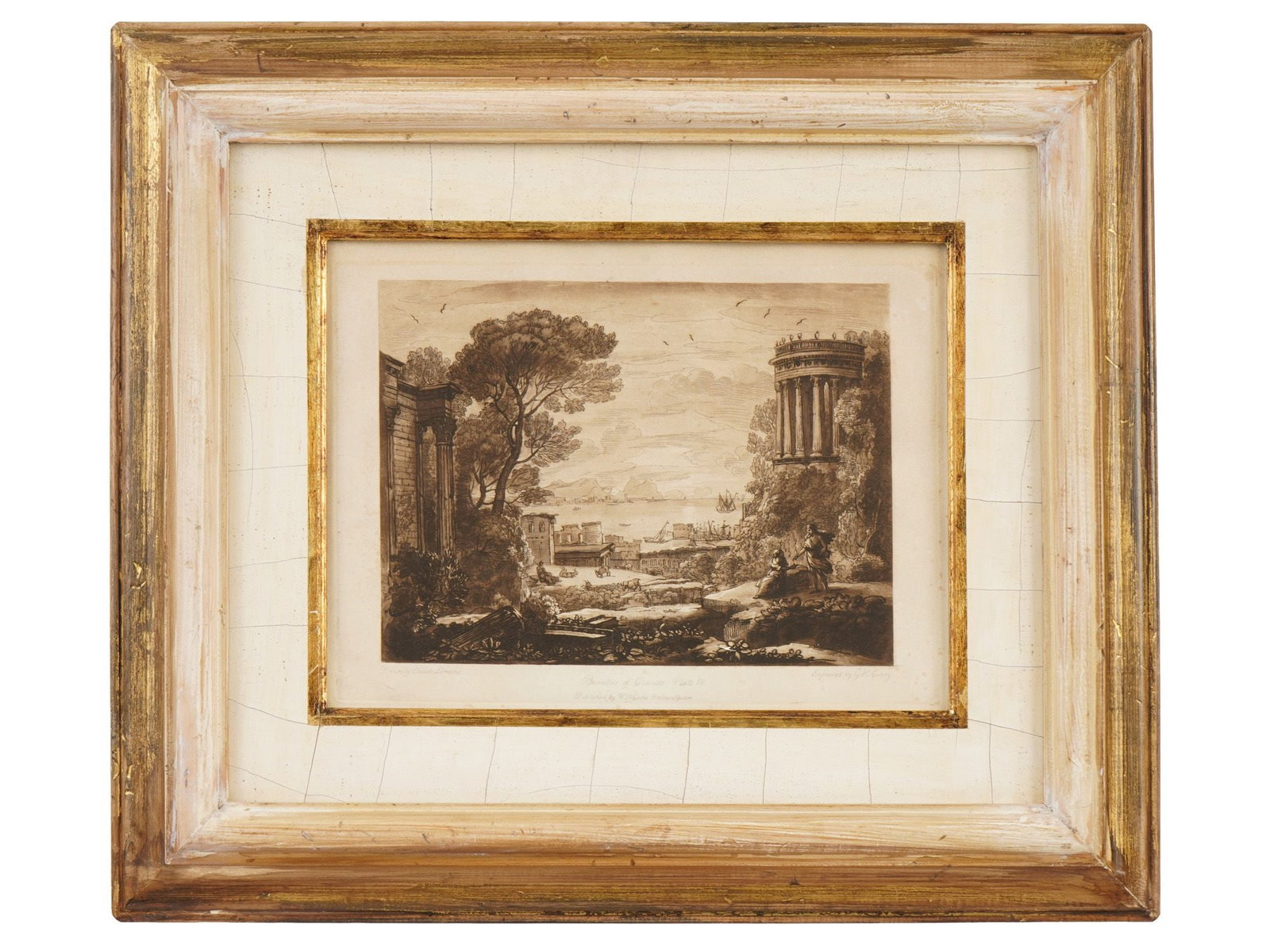 AFTER CLAUDE LORRAIN BEAUTIES OF CLAUDE ETCHING 1825 (1 of 7)