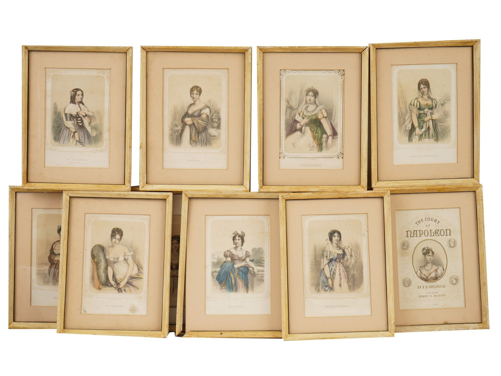ANTIQUE COURT OF NAPOLEON ENGRAVINGS BY GOODRICH (1 of 8)
