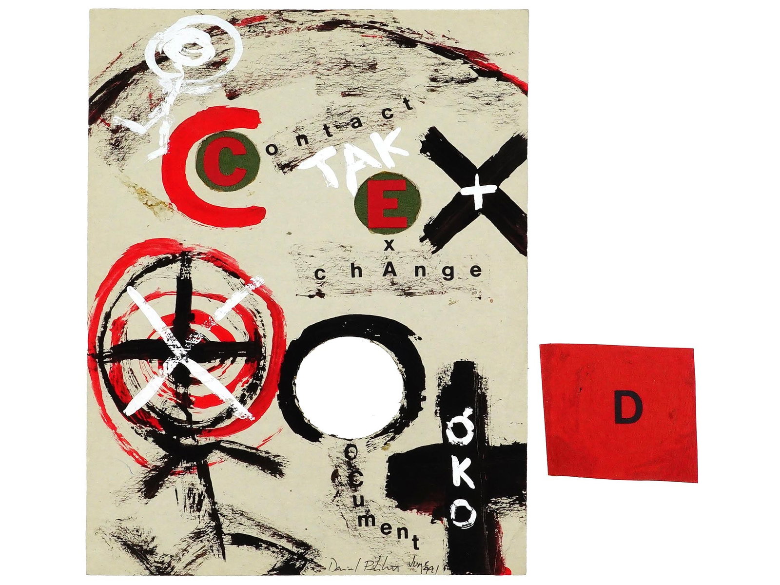 DANIEL PLUNKETT INTERACTIVE MIXED MEDIA MAIL ART COLLAGE - 2