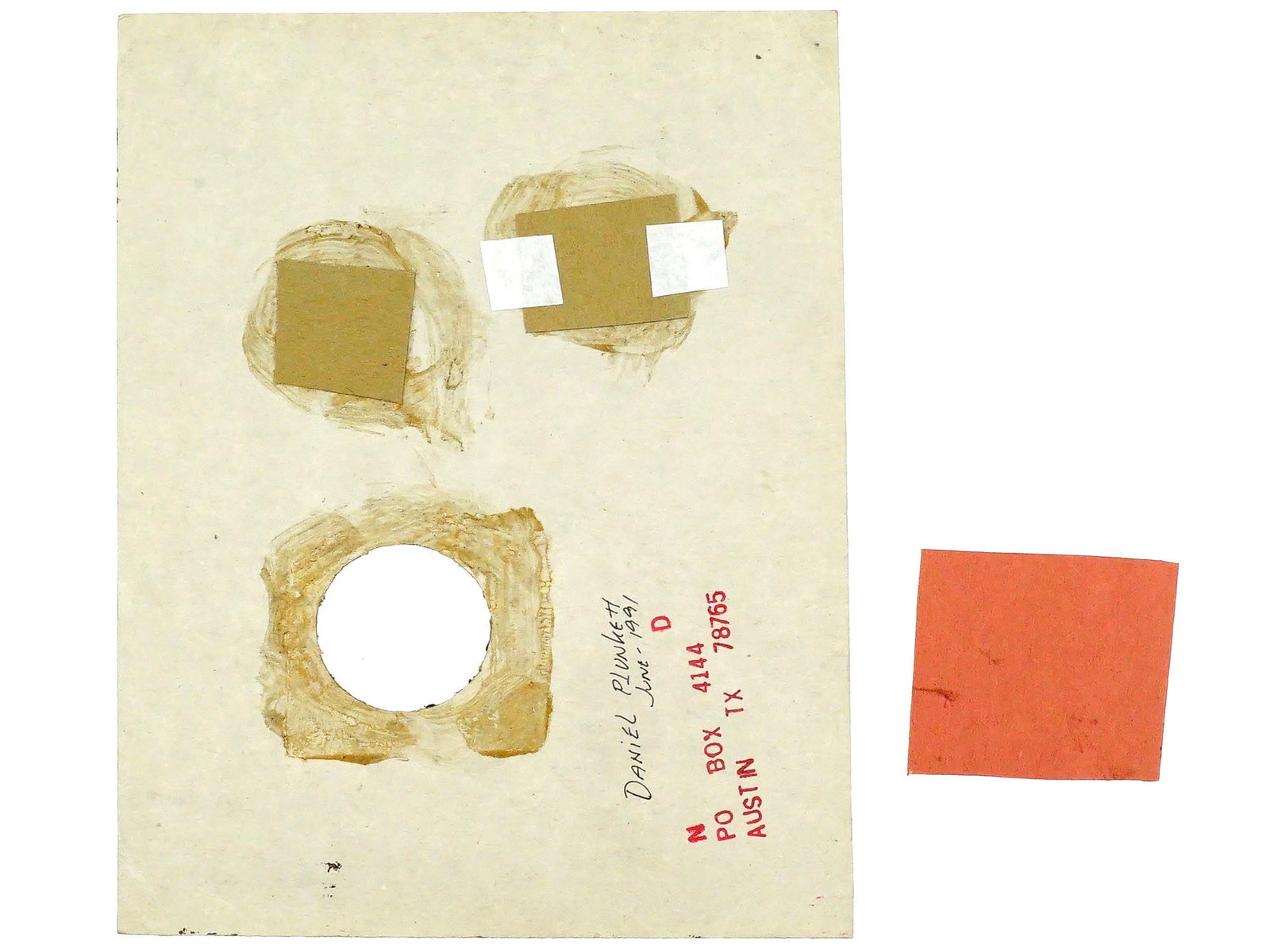 DANIEL PLUNKETT INTERACTIVE MIXED MEDIA MAIL ART COLLAGE - 8