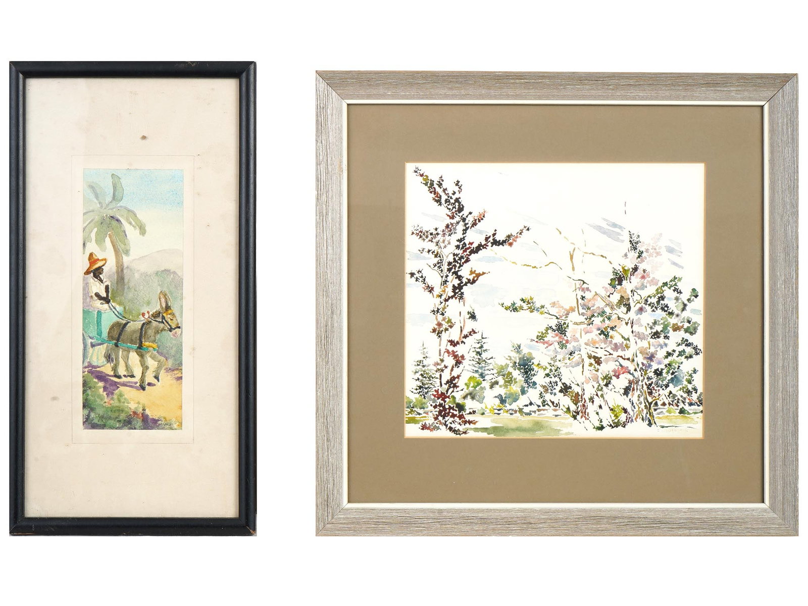 VINTAGE LANDSCAPE WATERCOLOR PAINTINGS SIGNED (1 of 6)