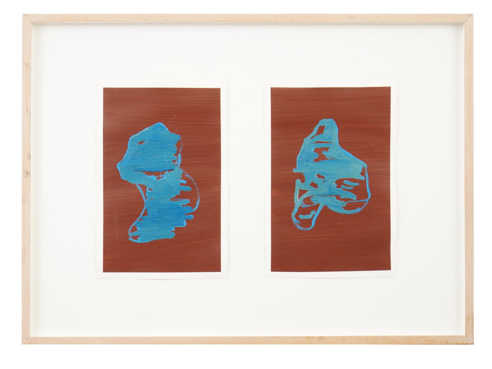 SIGNED ANTHONY DAY AMERICAN ABSTRACT PAINTINGS ON PAPER (1 of 6)