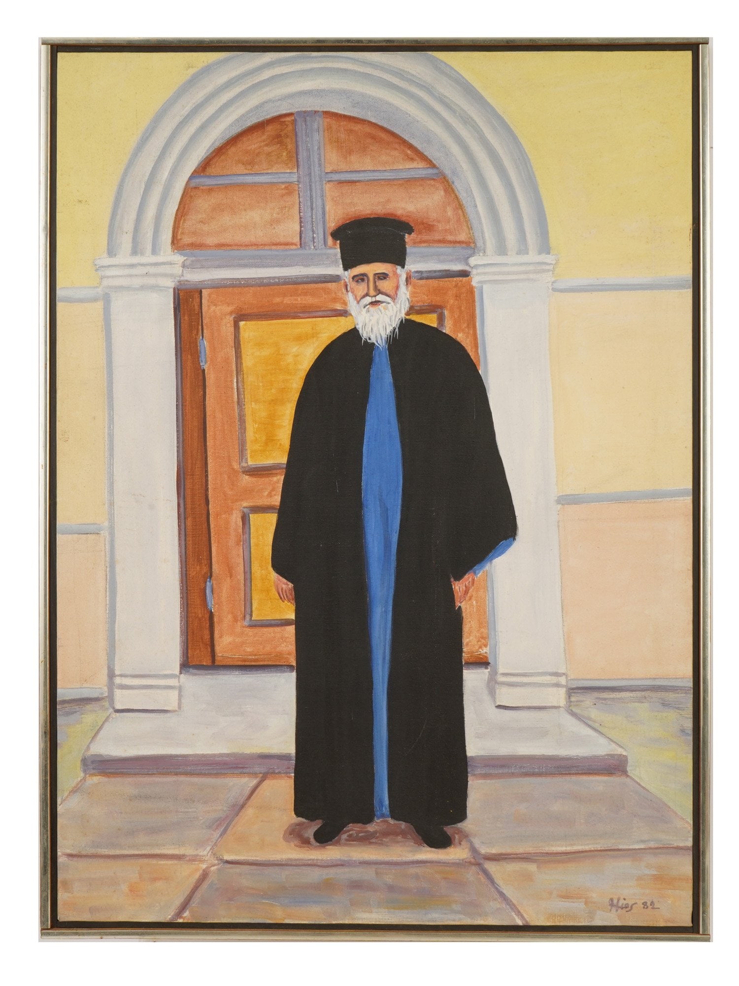 VINTAGE GREEK OIL PORTRAIT PAINTING BY THEO HIOS (1 of 7)