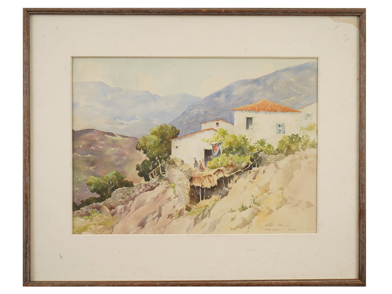 ARTHUR W. HALL AMERICAN LANDSCAPE WATERCOLOR PAINTING (1 of 4)