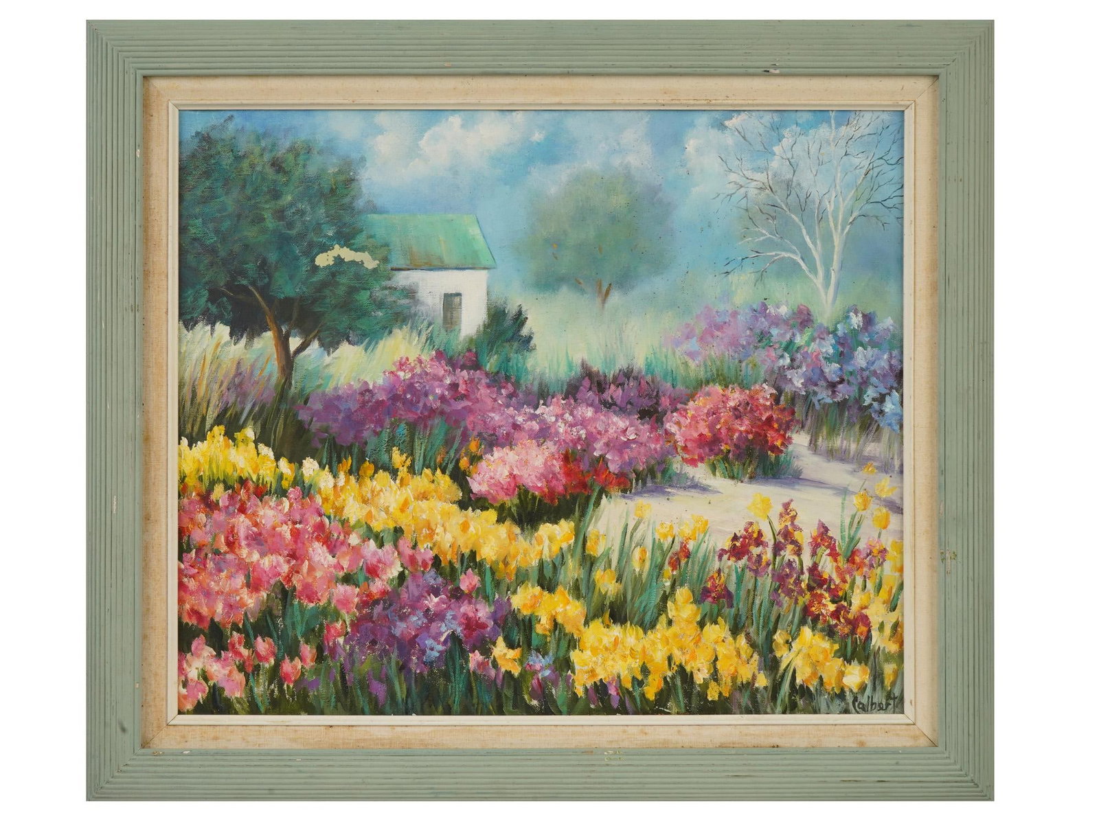 POST IMPRESSIONIST OIL PAINTING SIGNED BY CALBERT (1 of 5)