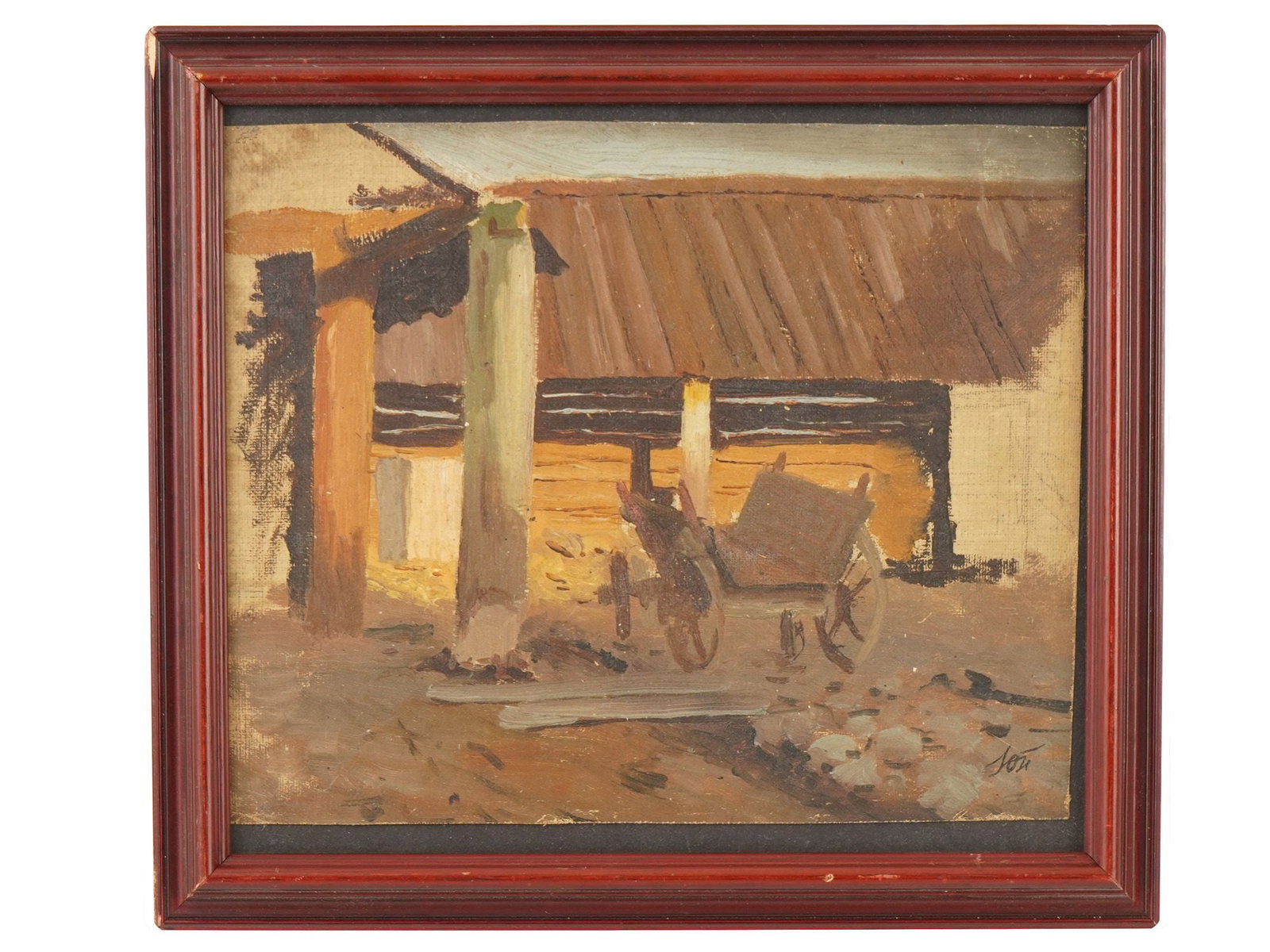 UKRAINIAN RURAL OIL PAINTING BY YURI PAVLOVICH (1 of 4)