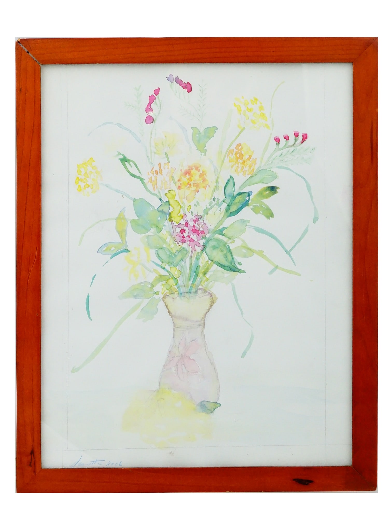 MODERN STILL LIFE WATERCOLOR PAINTING WILDFLOWERS (1 of 7)