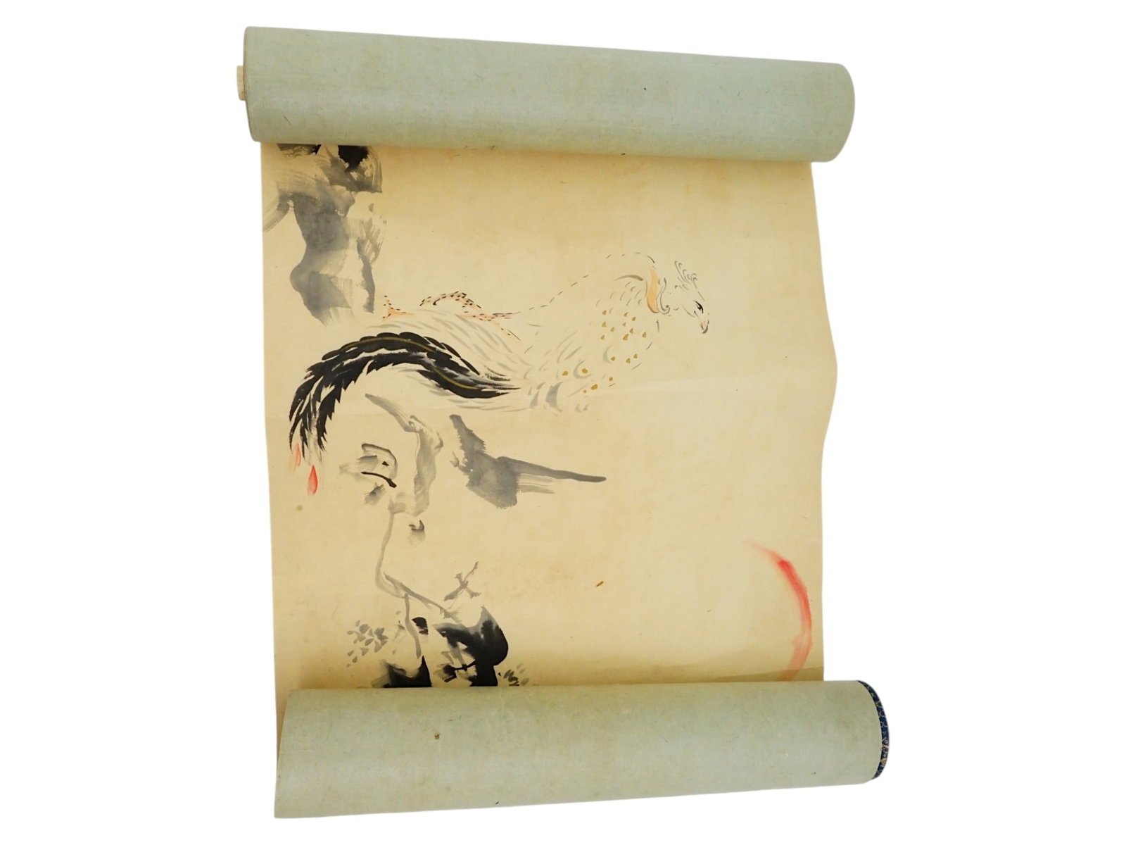 ANTIQUE JAPANESE WALL SCROLL KAKEMONO INK PAINTING (1 of 20)