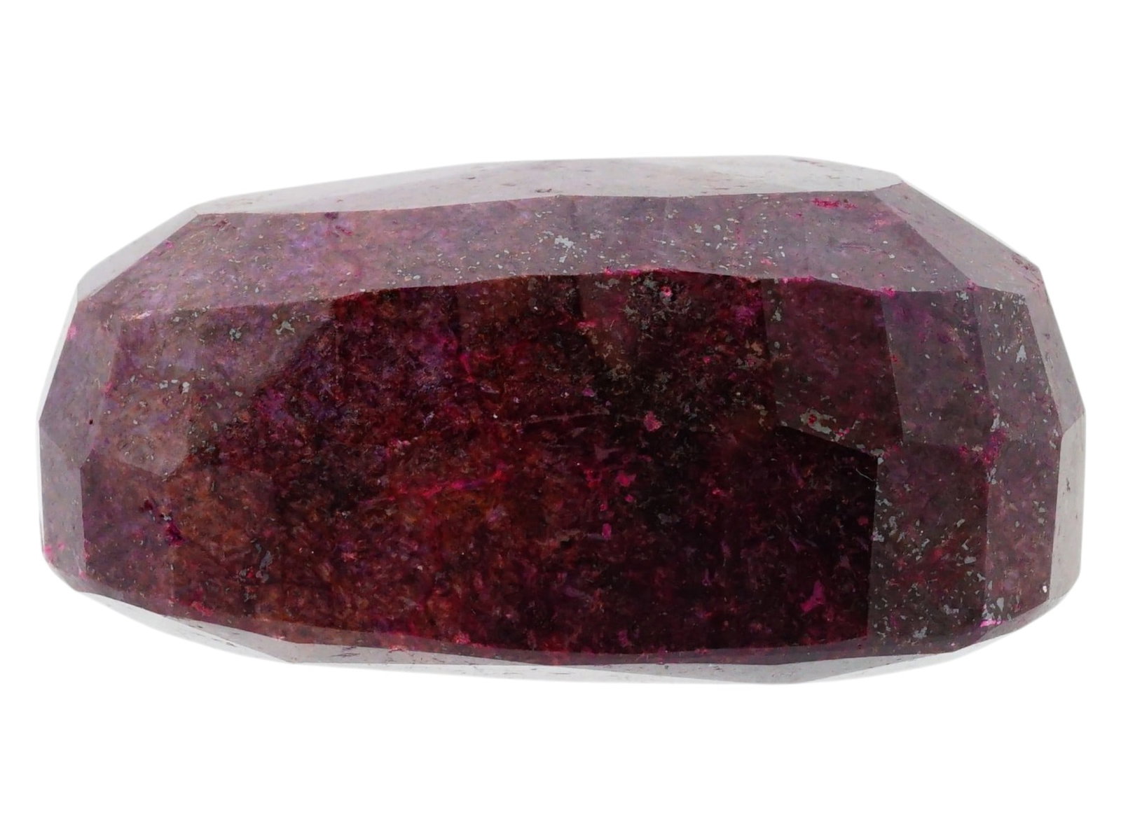 LARGE NATURAL UNTREATED BURGUNDY RUBY GEMSTONE - 2