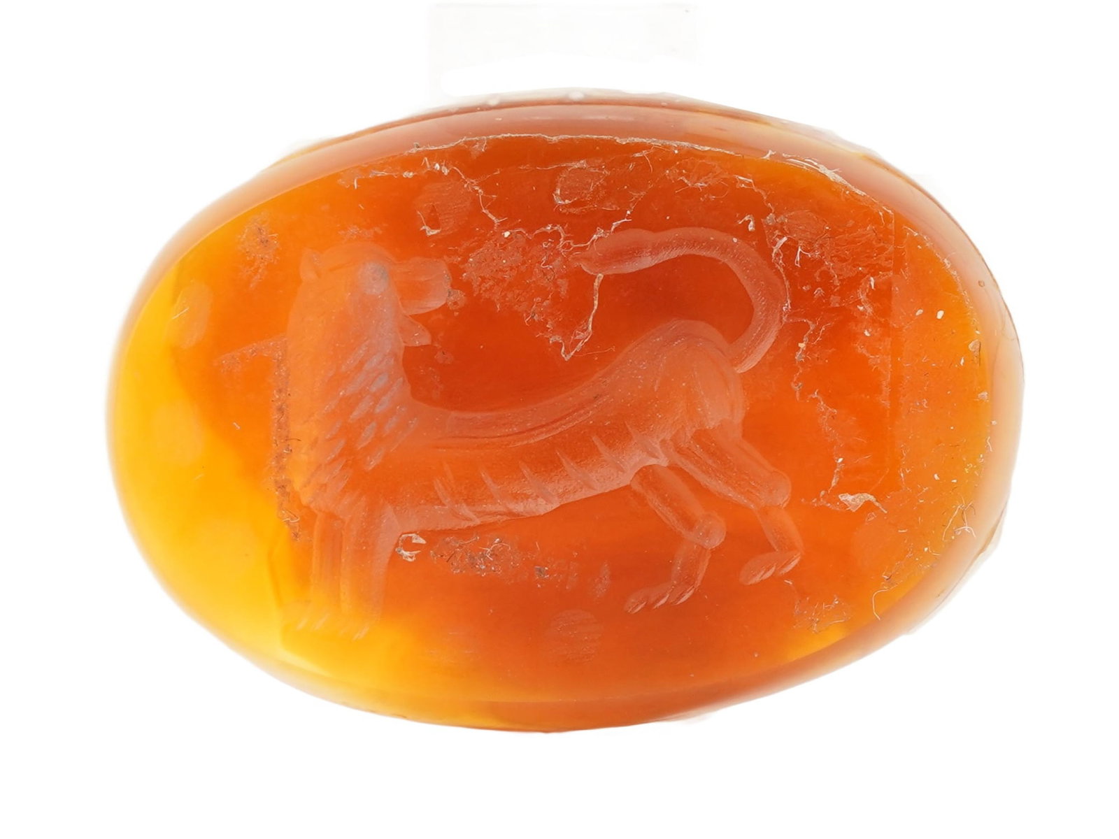 ANTIQUE VICTORIAN CARVED CARNELIAN INTAGLIO SEAL (1 of 4)