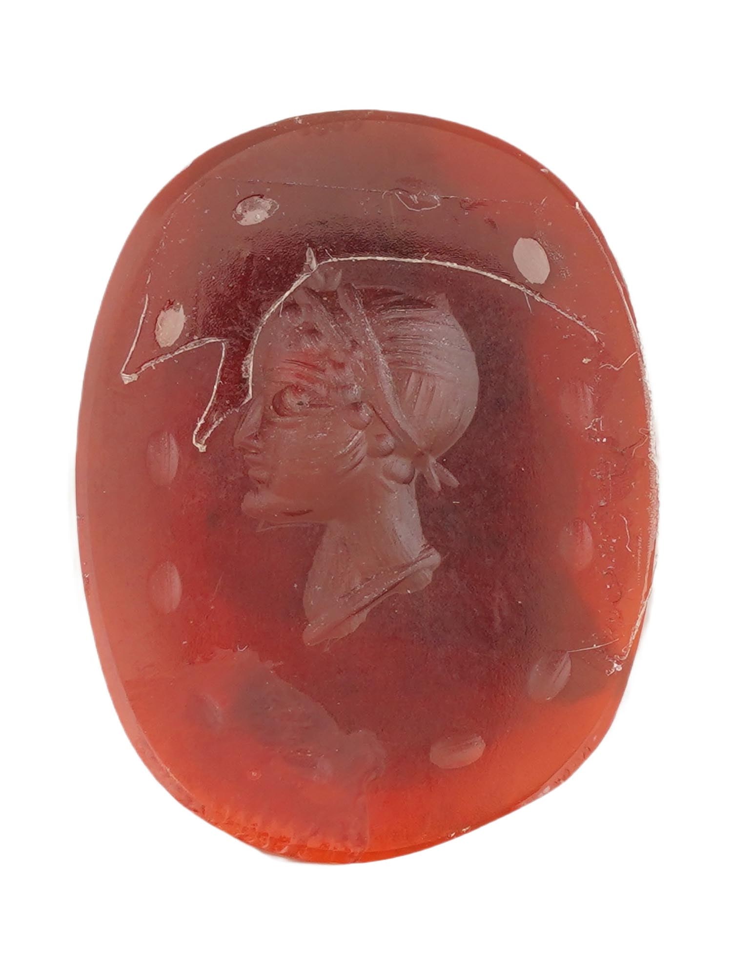ANTIQUE VICTORIAN CARVED STONE INTAGLIO SEAL (1 of 4)